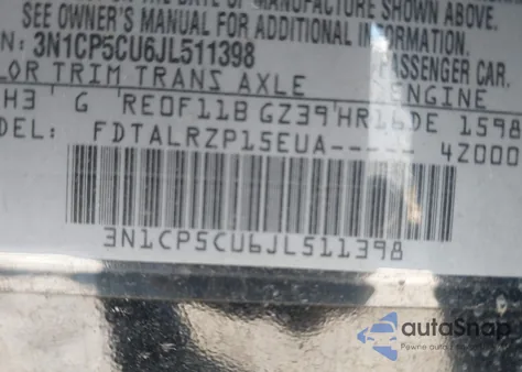 2018 Nissan Kicks S from USA, damaged, VIN 3N1CP5CU6JL511398